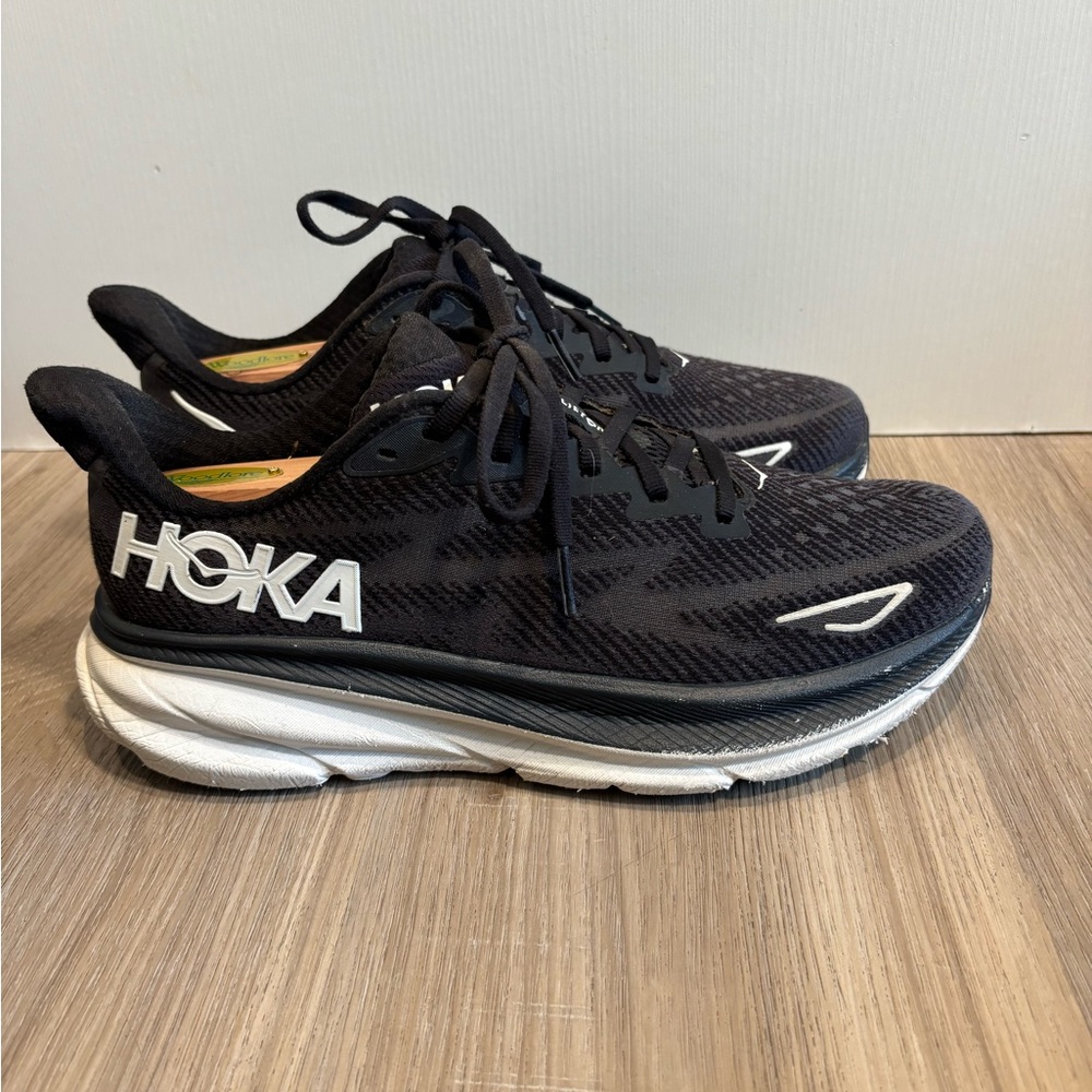 Hoka One One Women’s Black White Athletic Running Shoes